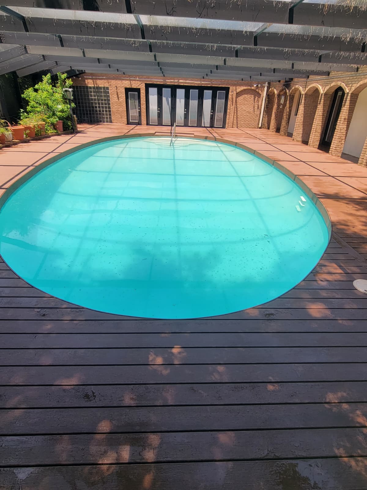 Trex composite decking build 6