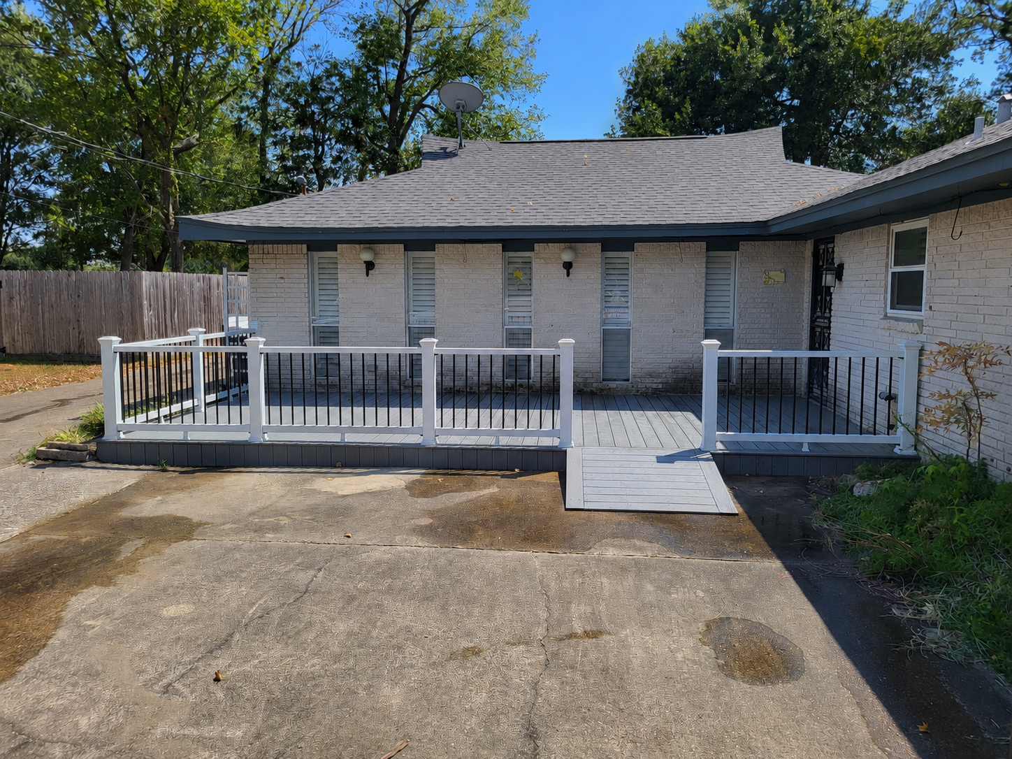 Trex composite decking build 4