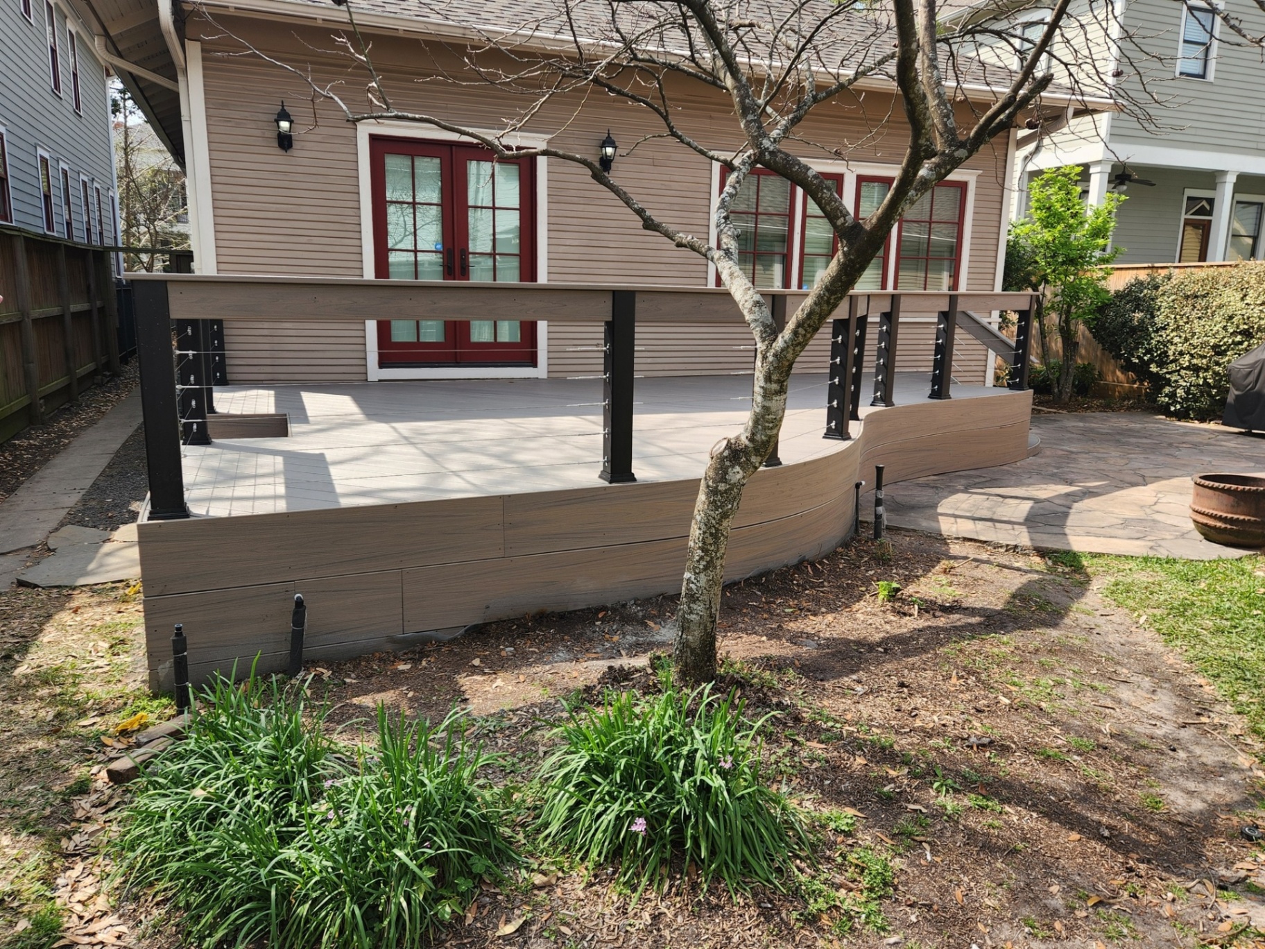Trex composite decking build 3